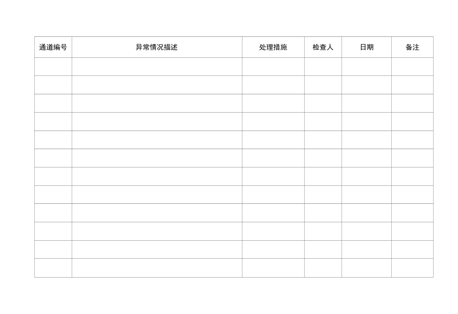 GXJTWY-PLM-A413-04消防通道检查记录表.docx_第1页