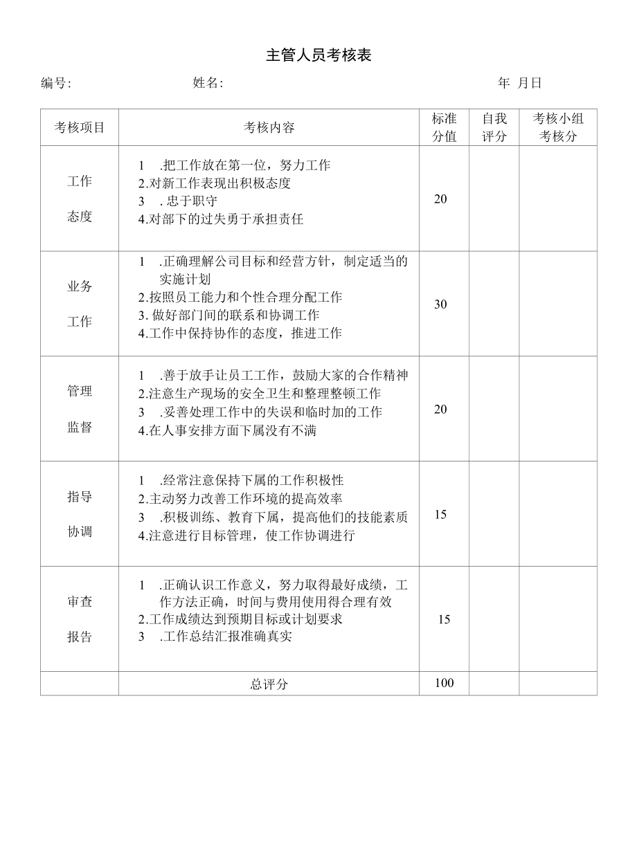 主管人员考核表.docx_第1页