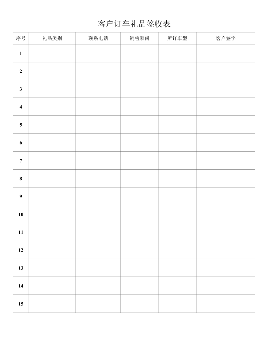 客户订车礼品签收表.docx_第1页