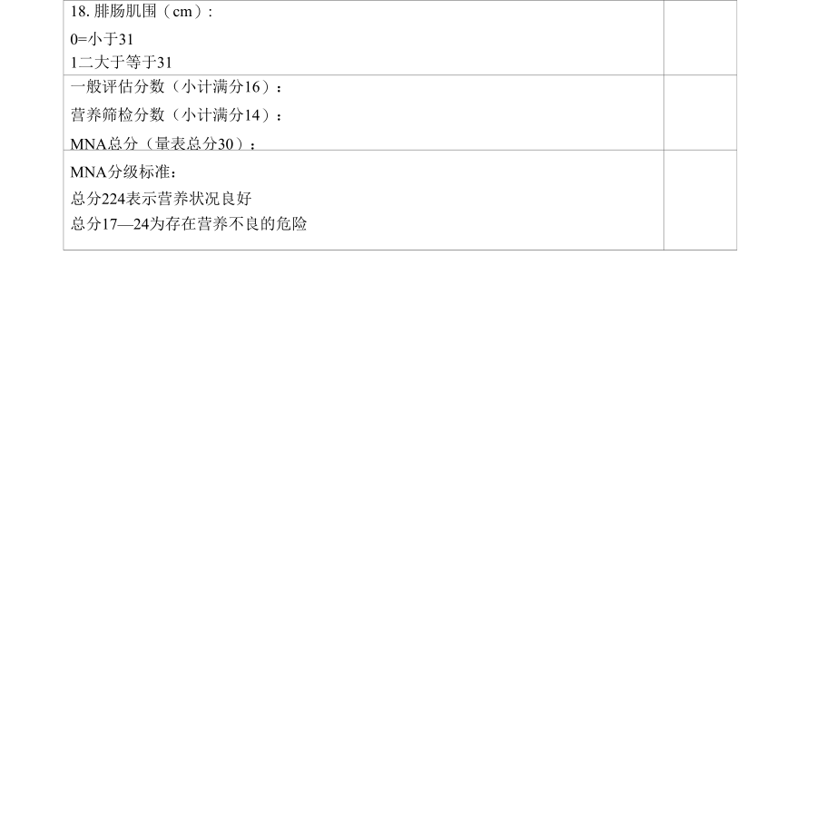 微型营养评估MNA表完整优秀版.docx_第3页