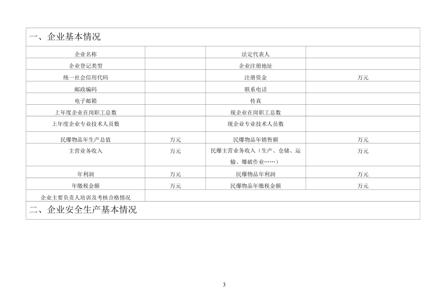 附件3民用爆炸物品生产许可证年度报告表示范文本.docx_第3页