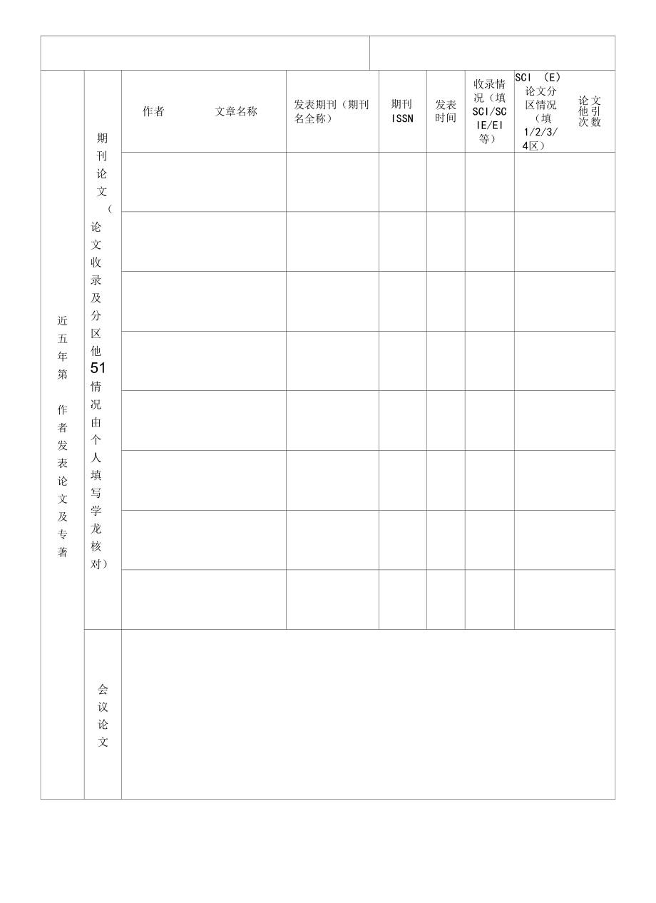 高校教师招聘报名表-大学教师求职信息登记.docx_第3页