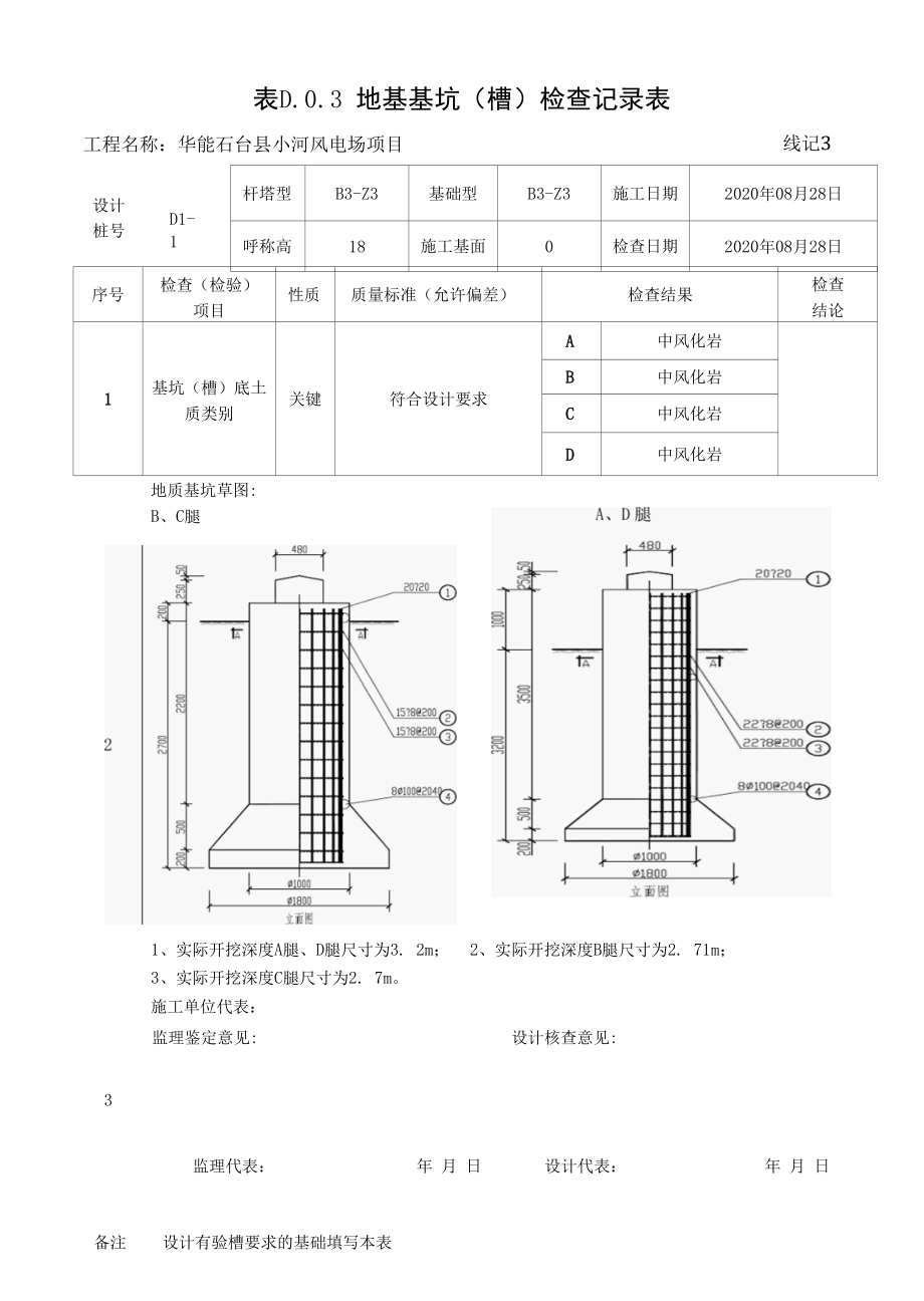 地基基坑（槽）检查记录表.docx_第3页