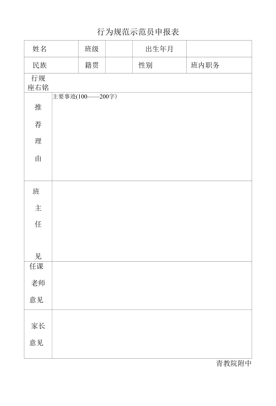 行为规范示范员申报表.docx_第1页