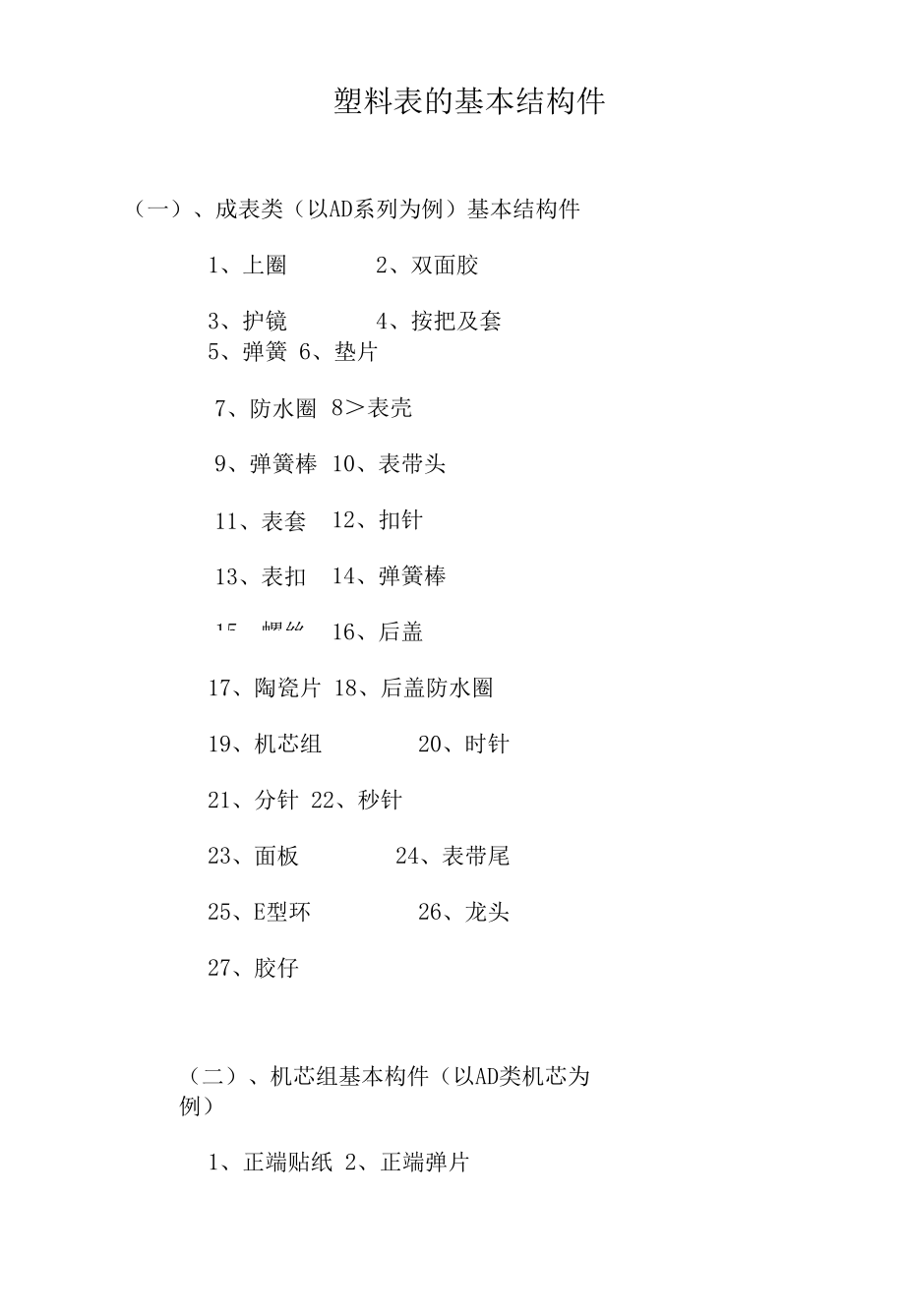 塑料表的基本结构件.docx_第1页