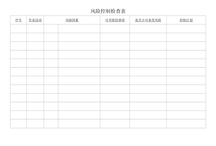 风险控制检查表.docx_第1页