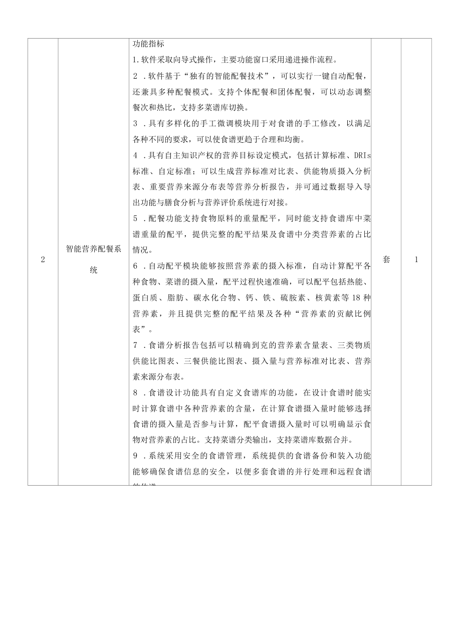 膳食营养分析实训室技术指标及参数要求.docx_第2页