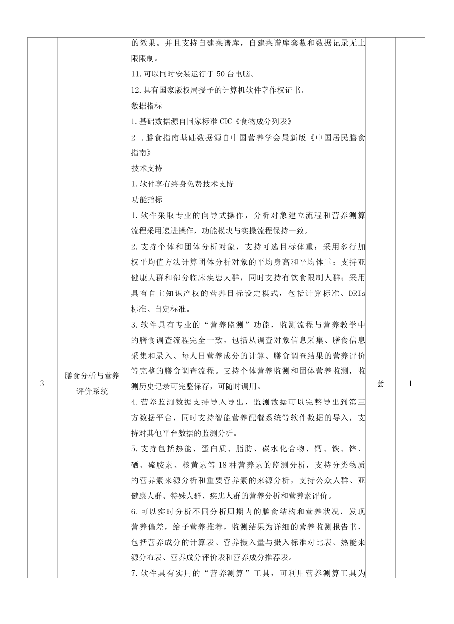 膳食营养分析实训室技术指标及参数要求.docx_第3页