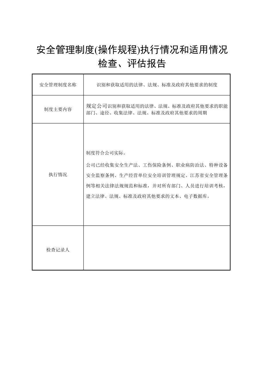 管理制度-4安全管理制度操作规程执行情况和适用情况33页 精品.doc_第3页