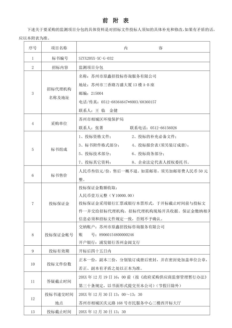 招标投标-SZYX20XXXCG032环保局监测项目分包招标书 精品.doc_第3页