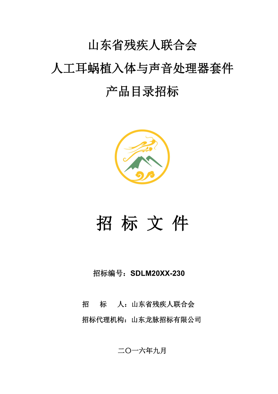 招标投标-SDLM招标文件 精品.doc_第1页