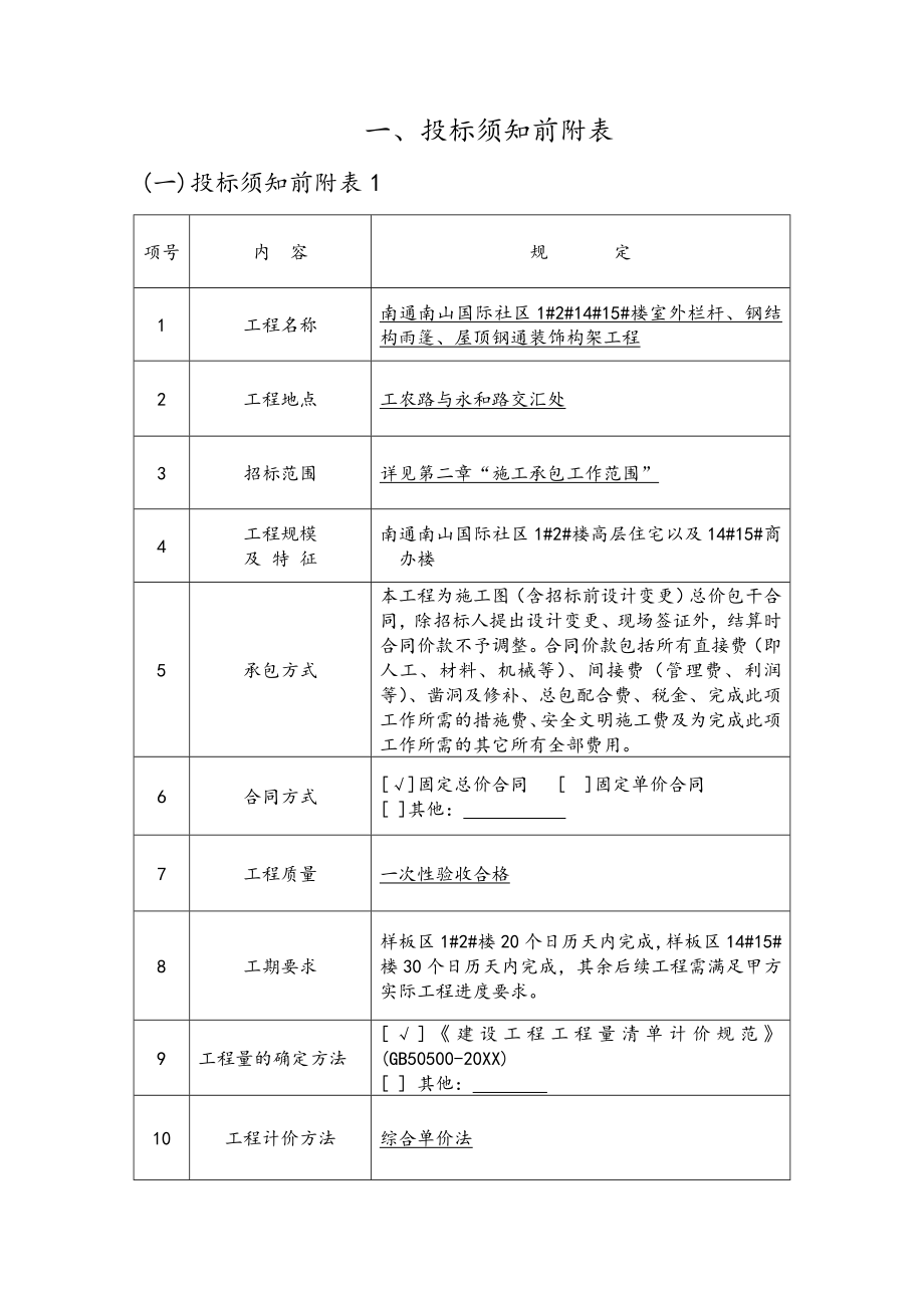 招标投标-121415栏杆、钢雨棚招标文件XXXX1217 精品.doc_第3页