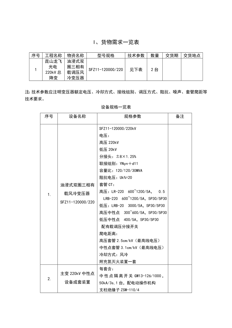 招标投标-220kV电力变压器招标技术规范书XXXX0820 精品.doc_第3页