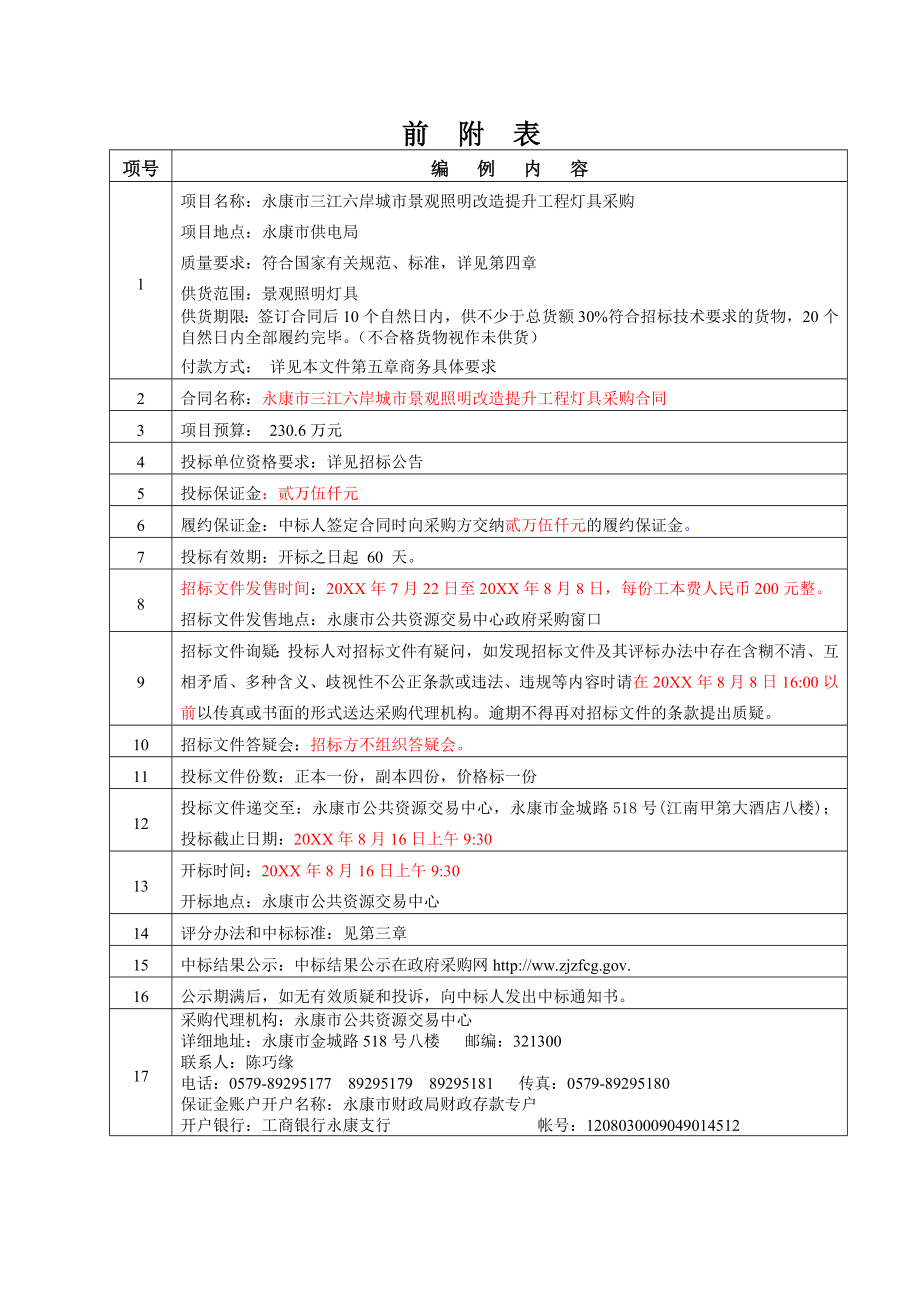 招标投标-三江六岸城市景观照明改造提升工程灯具采购公开招标文件 精品.doc_第3页