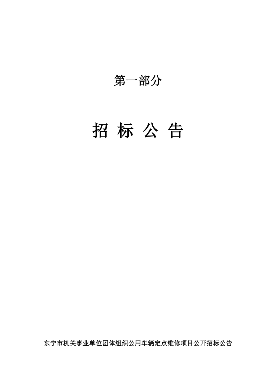 招标投标-东宁市机关事业单位团体组织公用车辆定点维修项目招标文件 精品.doc_第3页