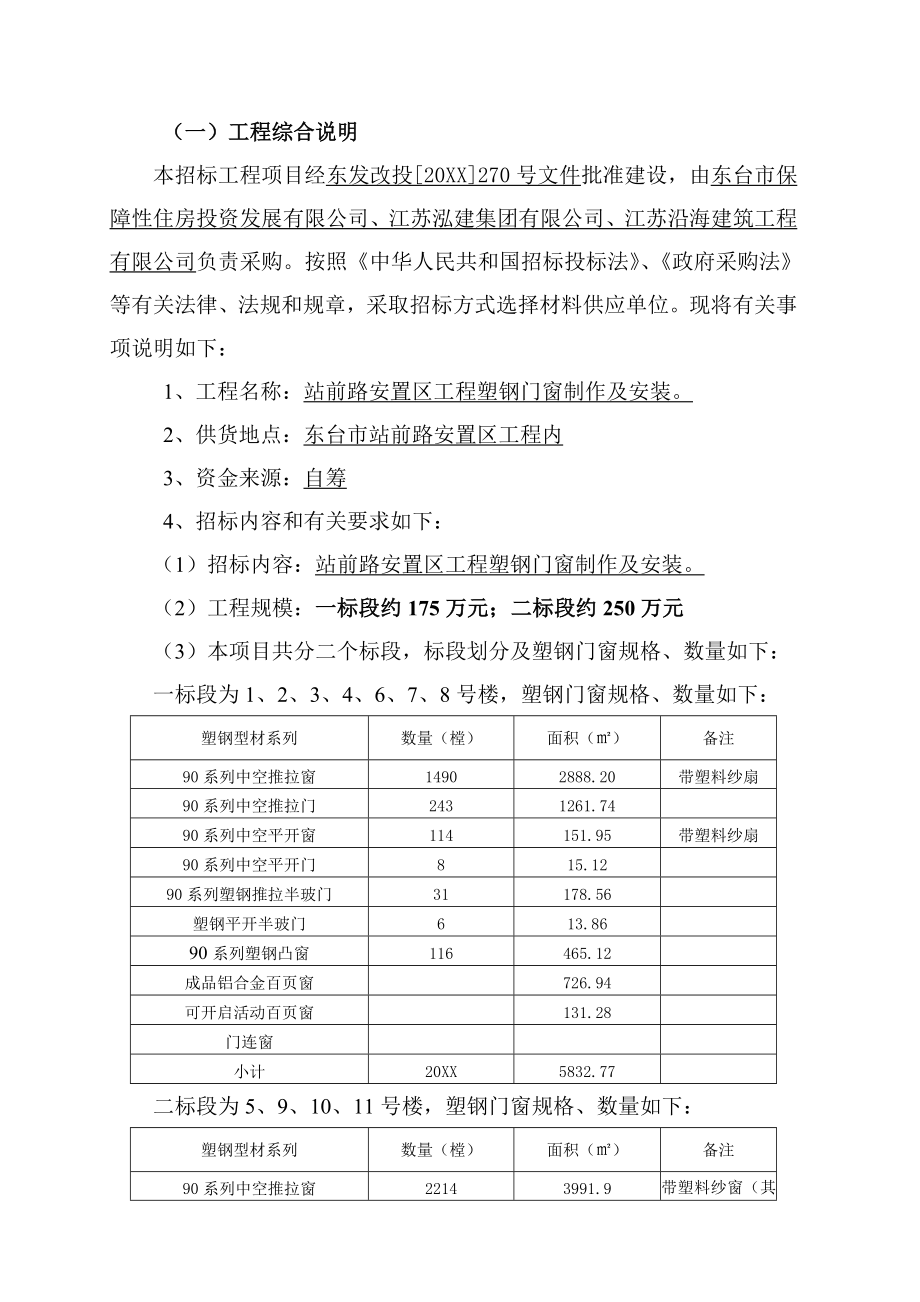 招标投标-安置区工程塑钢门窗制作及安装招标文件 精品.doc_第2页