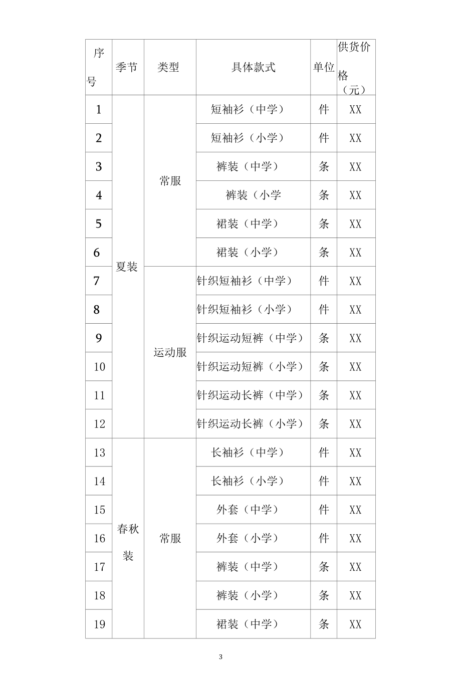 XX市中小学校服供货协议书.docx_第3页