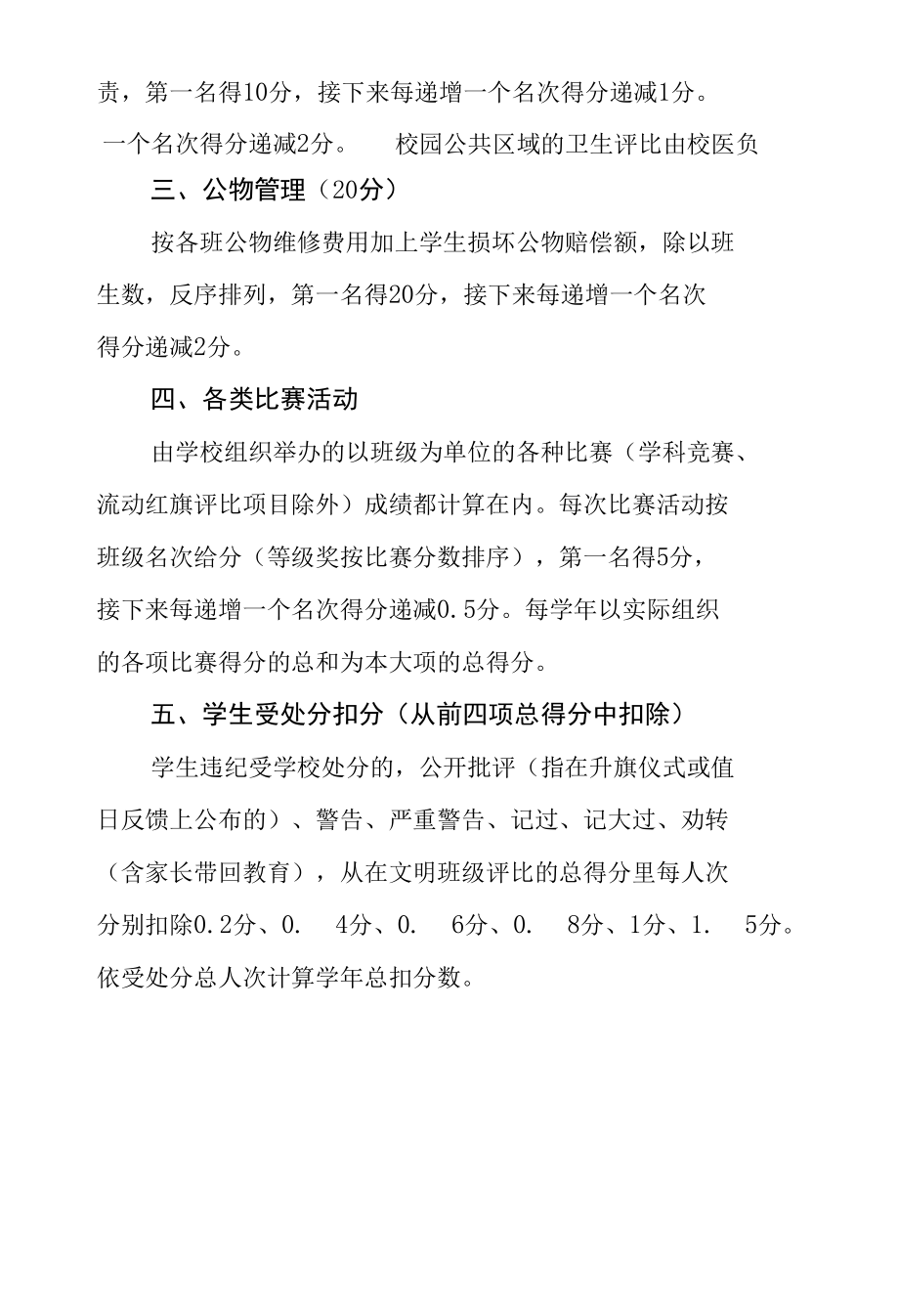 中学初中部先进班级评比量化标准.docx_第2页