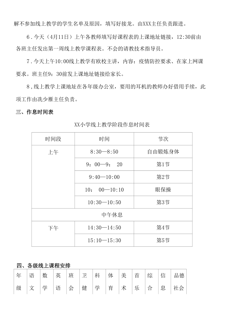 2022年XX小学线上教学要求.docx_第2页