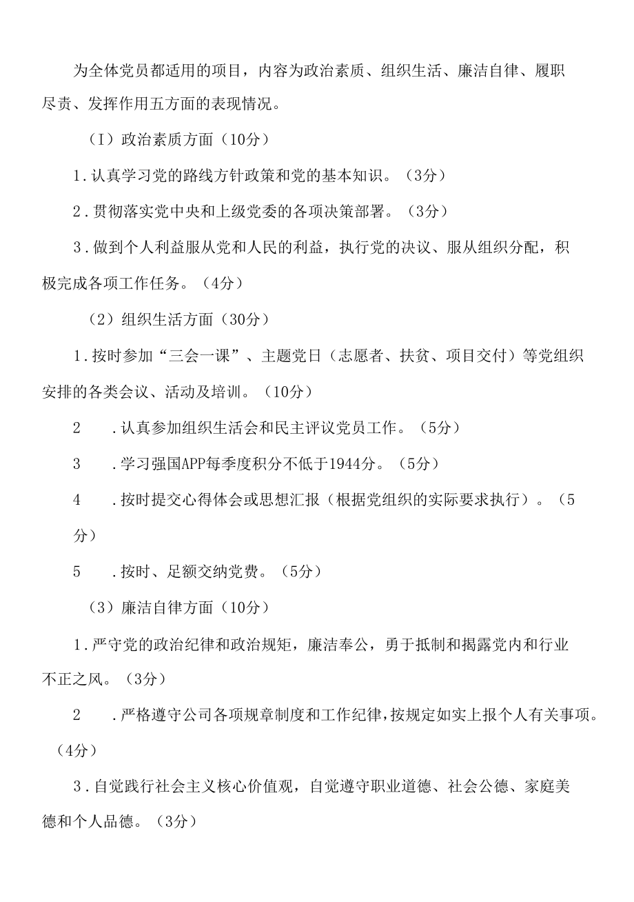 2022年XX公司党员积分制管理方案.docx_第2页