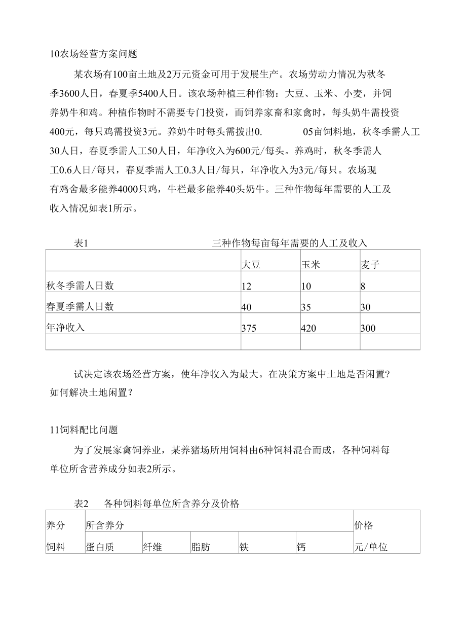 运筹学课程设计选题20题.docx_第2页