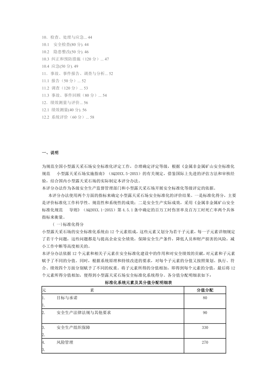 管理制度-露天采石场安全标准化评分办法 精品.doc_第2页