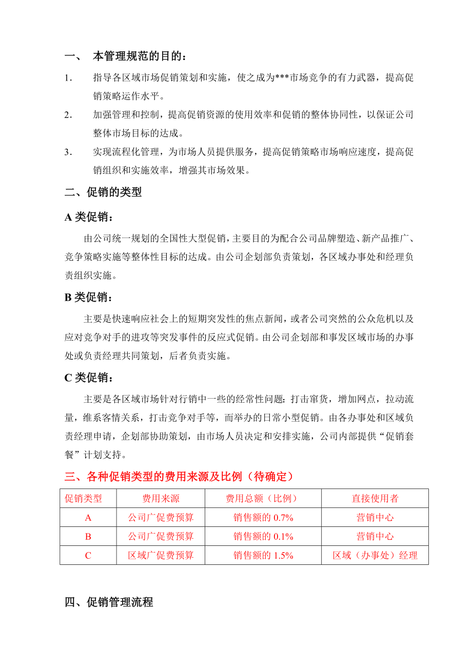 管理制度-某公司促销管理规范暂行 精品002.doc_第2页