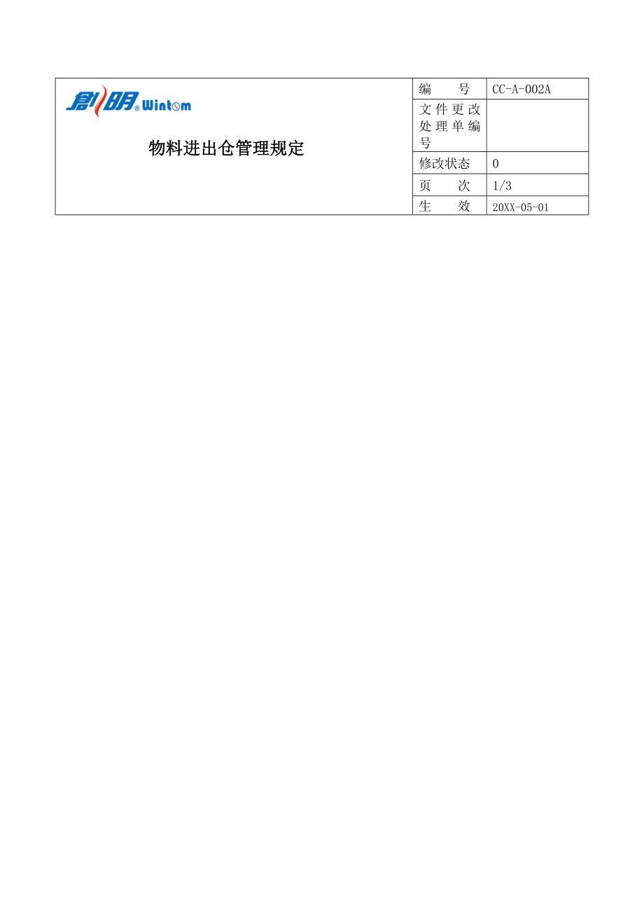 管理制度-制度汇总仓库部份 精品.doc_第2页