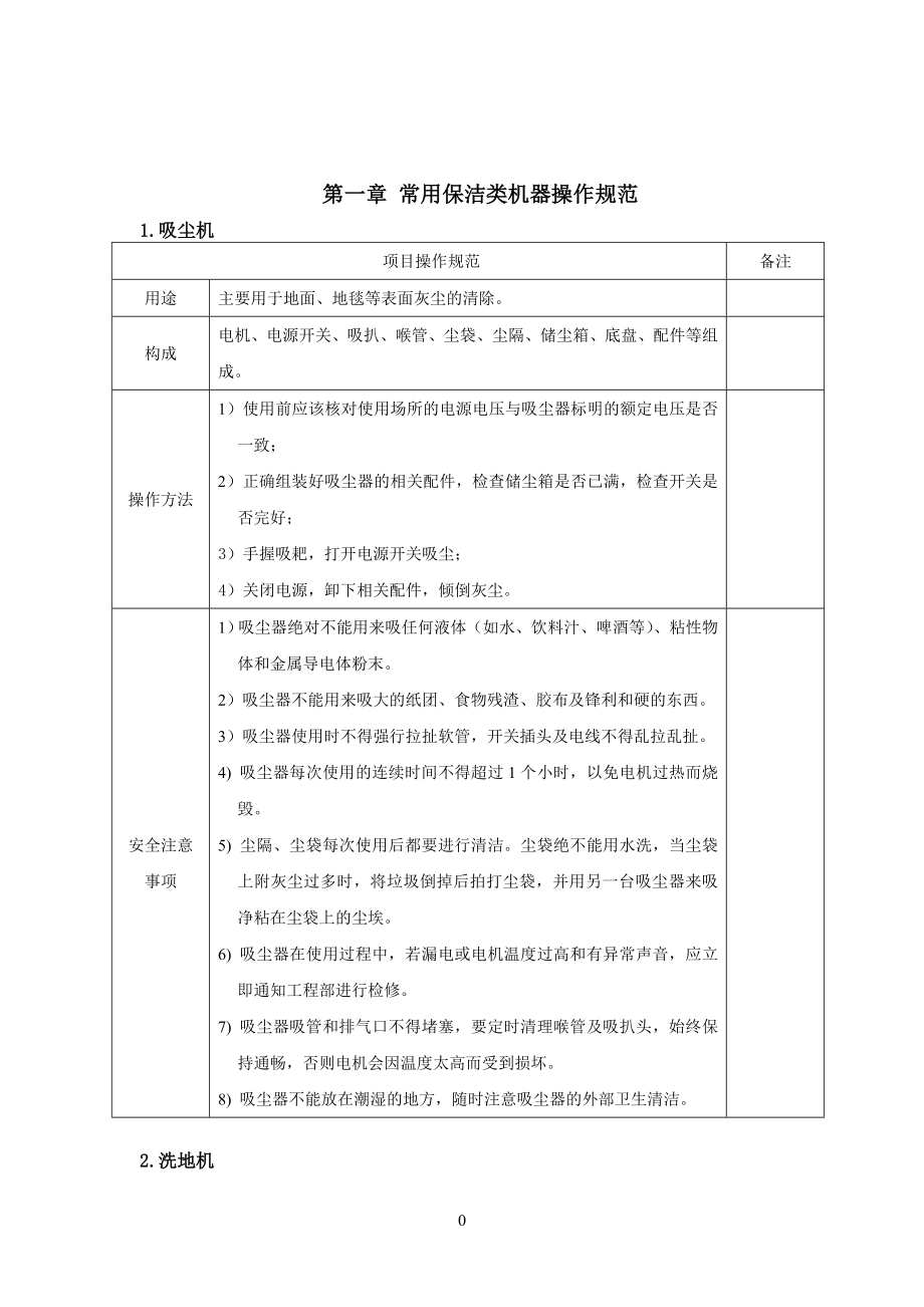 管理制度-保洁专业技能操作规范及安全注意事项新 精品.doc_第2页