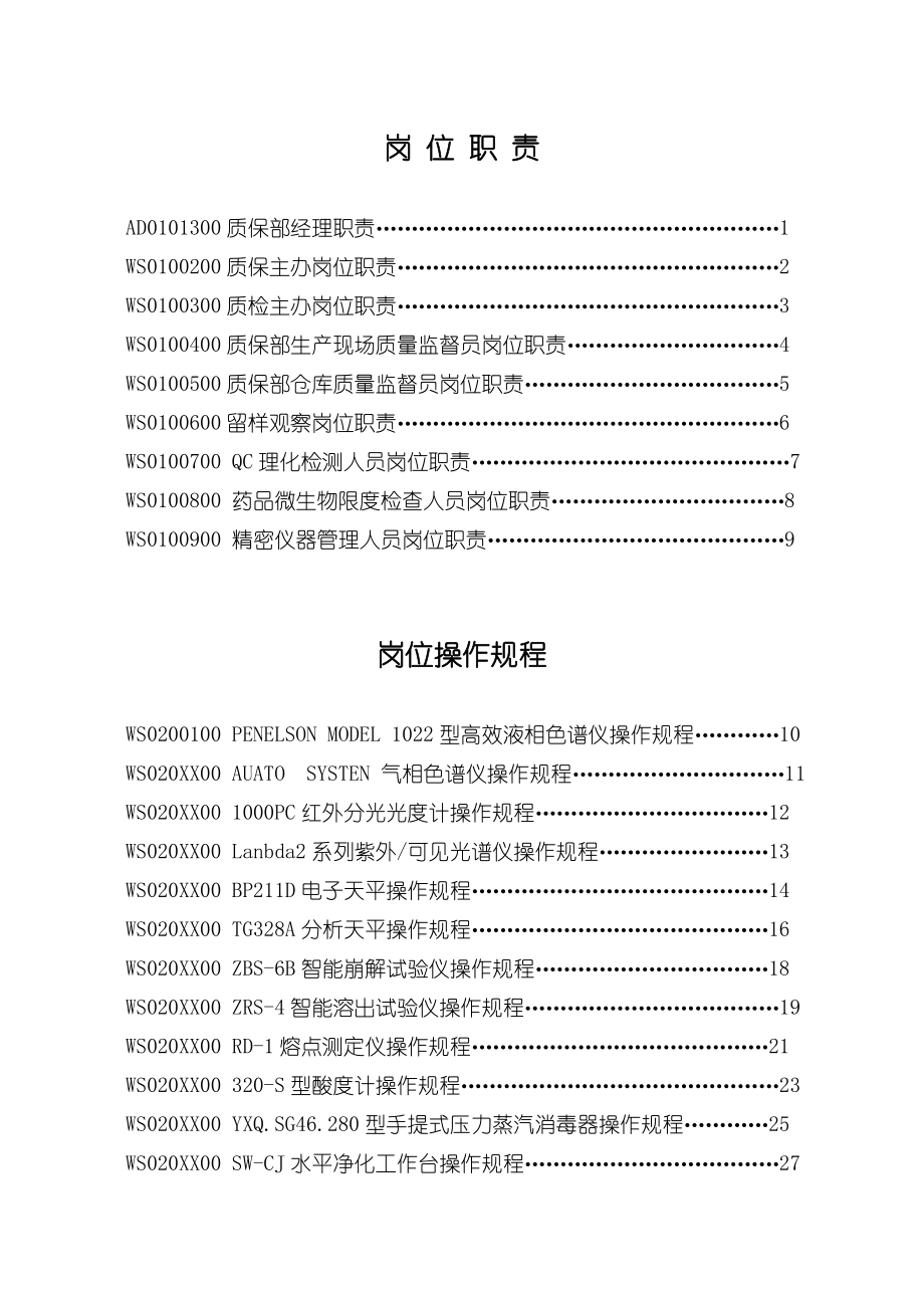 管理制度-某质保部工作标准含仪器操作规程QB 精品.doc_第2页