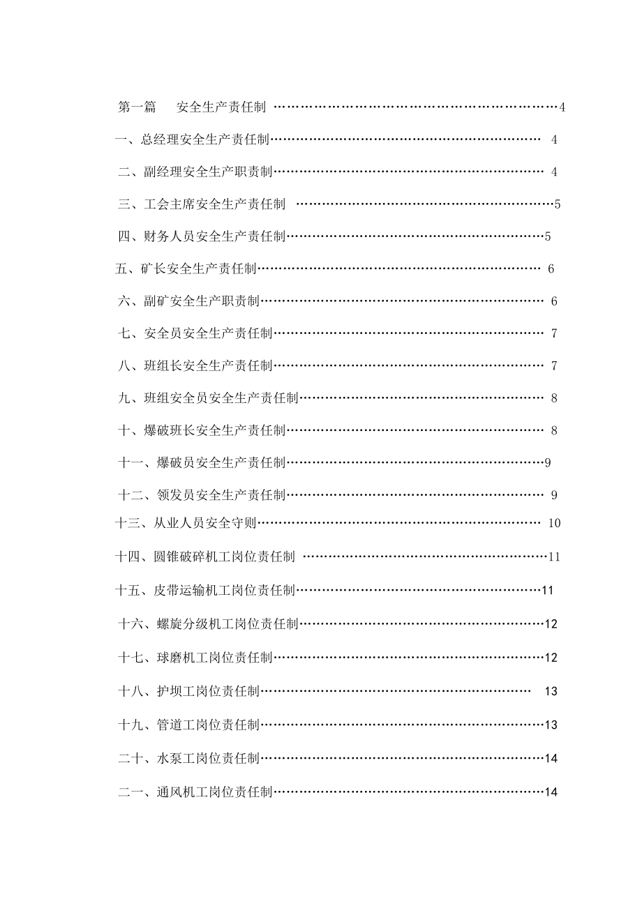 管理制度-安全标准化体系文件岗位责任制汇编大吉山 精品.doc_第2页