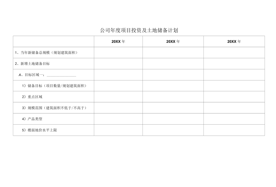 土地储备计划.docx_第1页