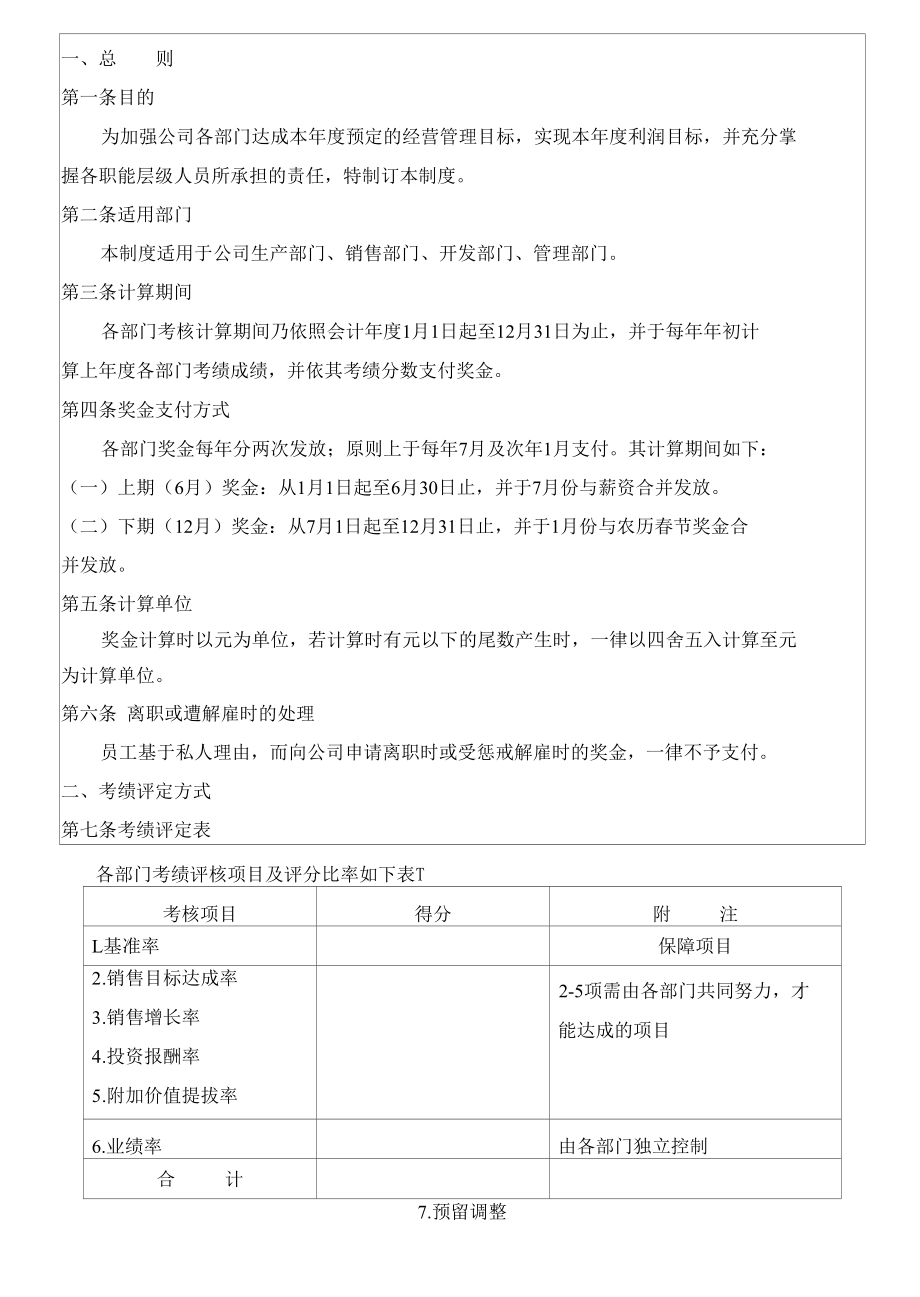 奖金管理制度.docx_第1页