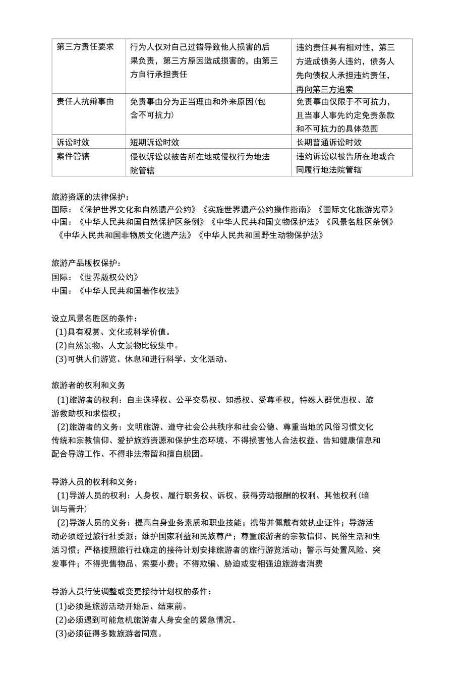 旅游法学高等教育出版社精华知识重点.docx_第3页