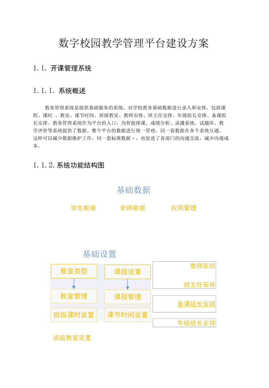 数字校园教学管理平台建设方案.docx_第1页