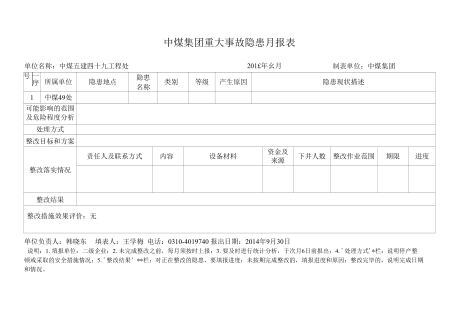 2014年9月份安全月报表资料.docx_第3页