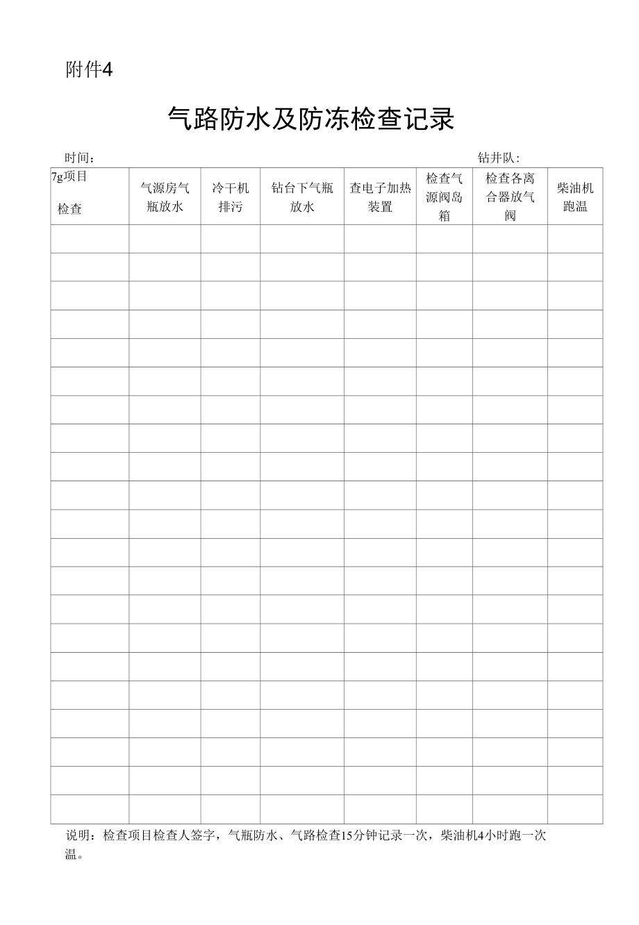 2022气路防水及防冻检查记录.docx_第1页