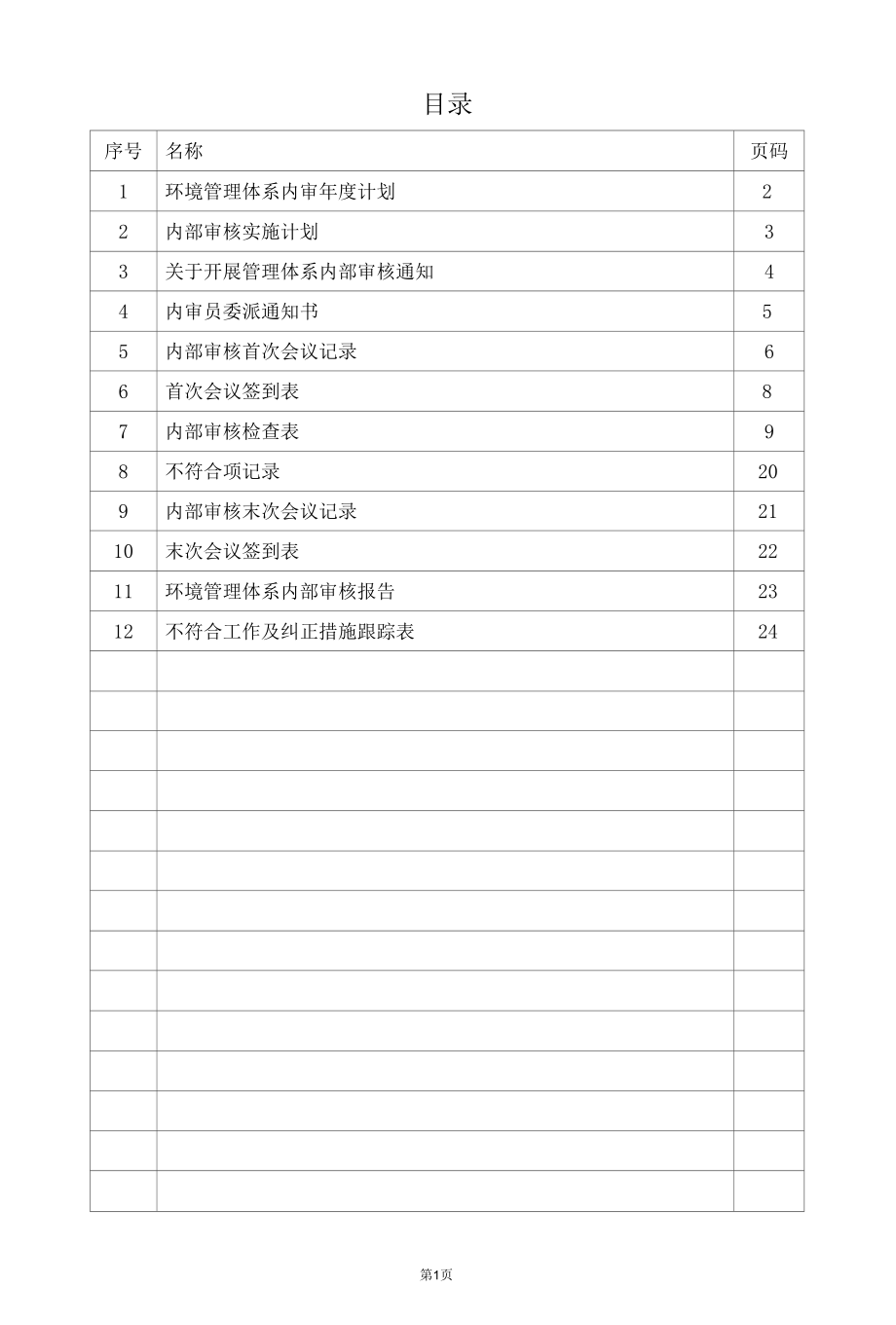 ISO14001：2015环境管理体系内部审核资料.docx_第2页