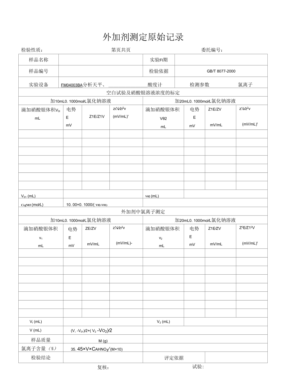 外加剂中氯离子测定原始记录3.docx_第1页