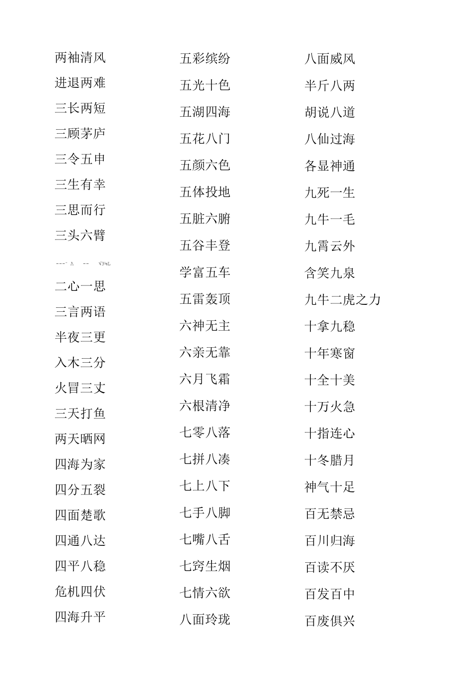 巧藏数字的成语.docx_第1页