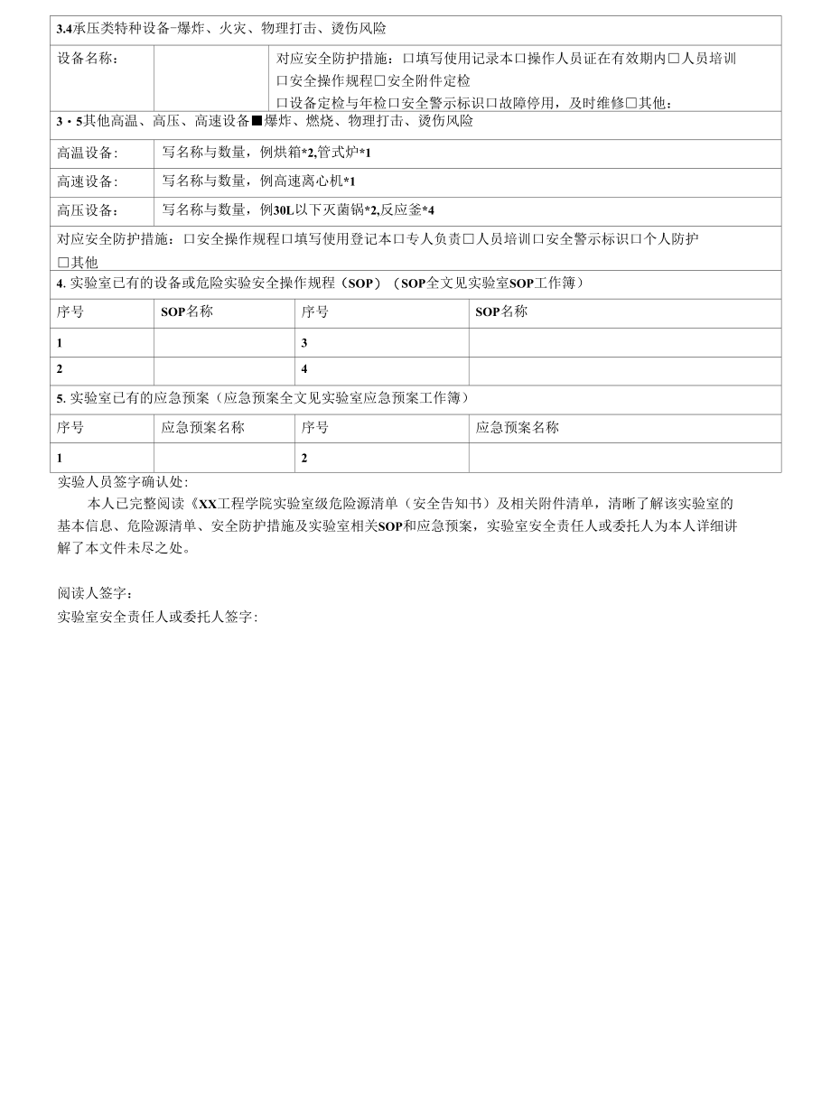 工程学院实验室级危险源清单（安全告知书）.docx_第2页