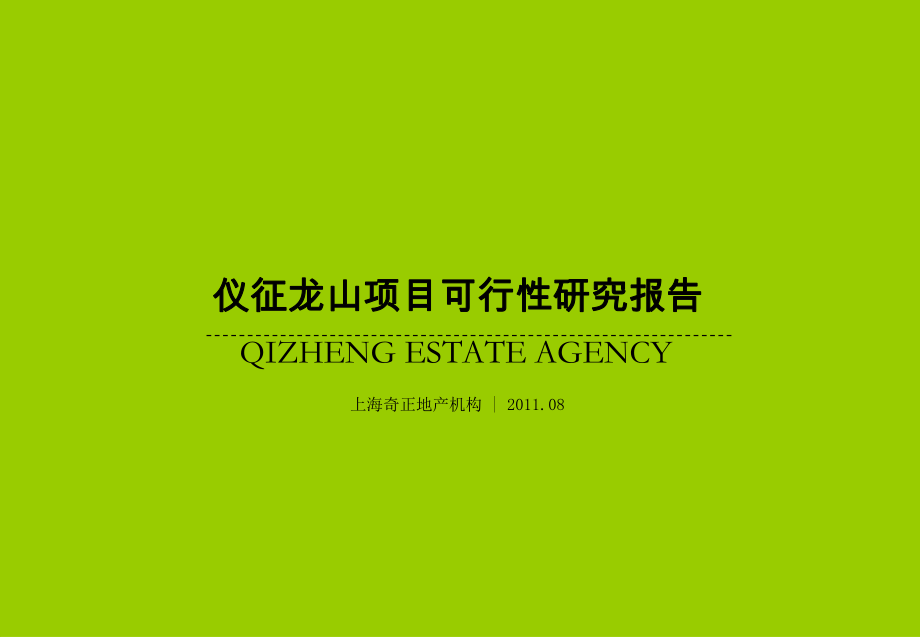 110823仪征龙山项目可行性报告2稿.ppt_第1页