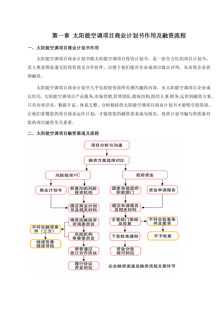 商业计划书-X年优秀太阳能空调项目商业计划书可行性研究报告.doc_第3页