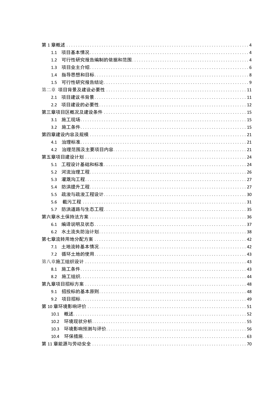 河道整治项目可行性研究报告(1).docx_第2页