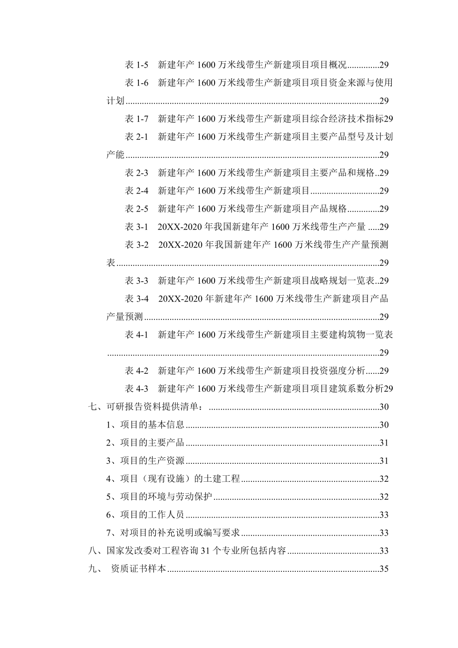 新建年产16万米线带生产项目可行性研究报告.doc_第3页