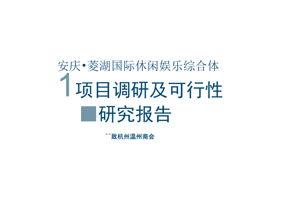 XXXX安徽安庆菱湖国际休闲娱乐综合体项目可行性报告.docx_第2页