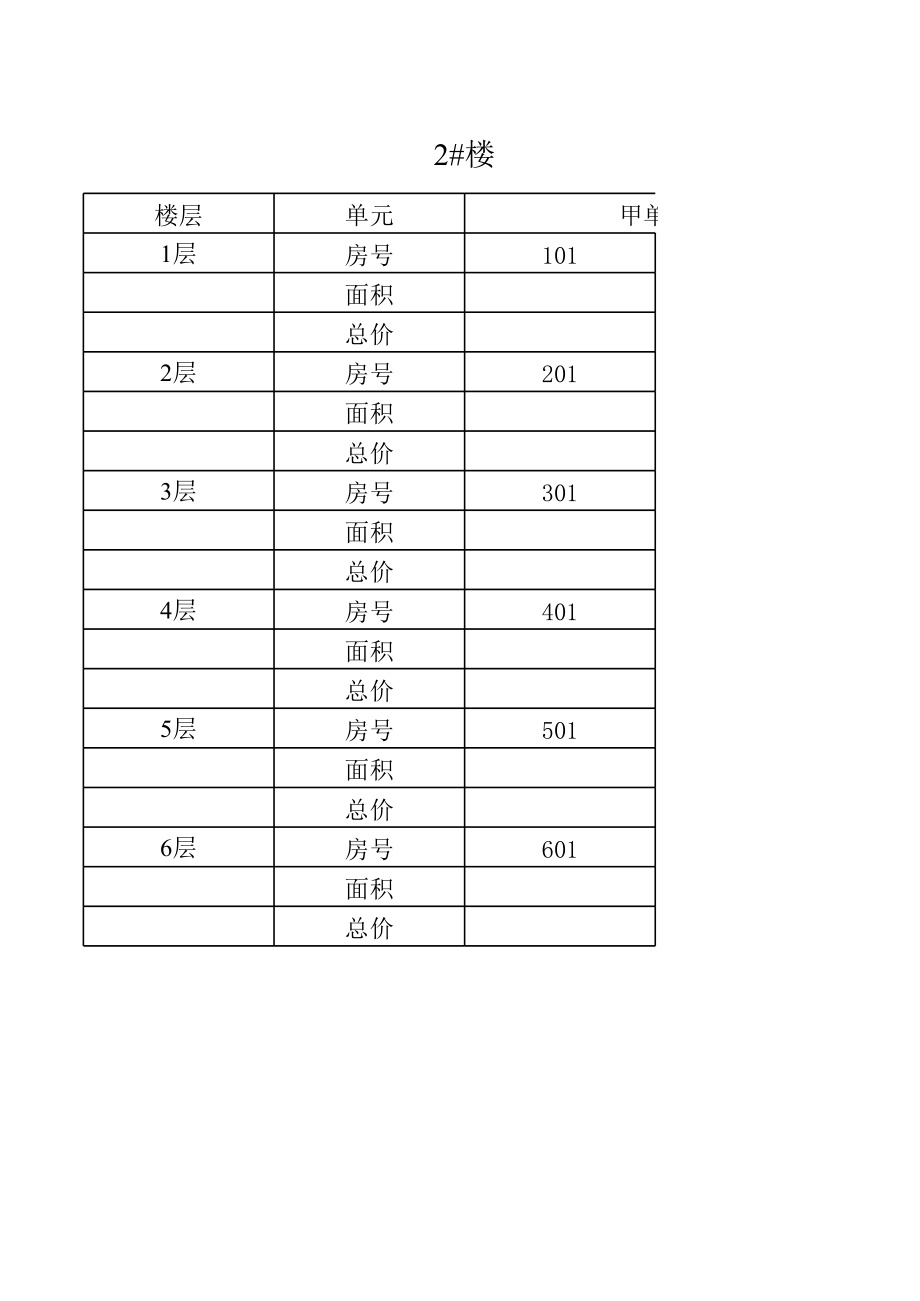 表格模板-价格销控表 精品.xls_第3页