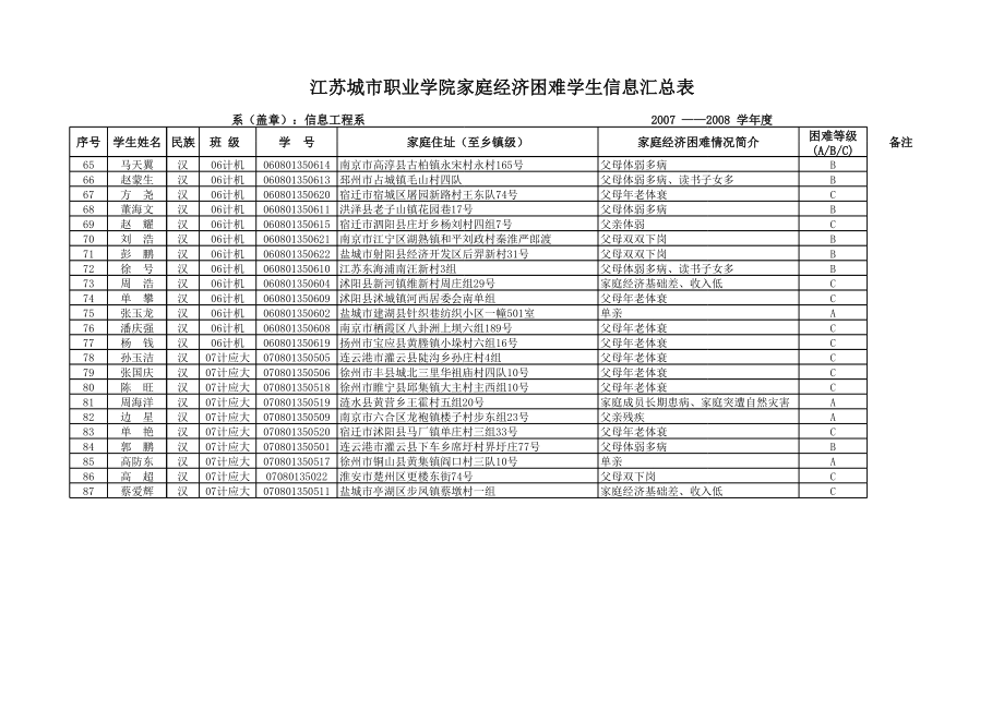 表格模板-信息工程系汇总表 精品.xls_第3页