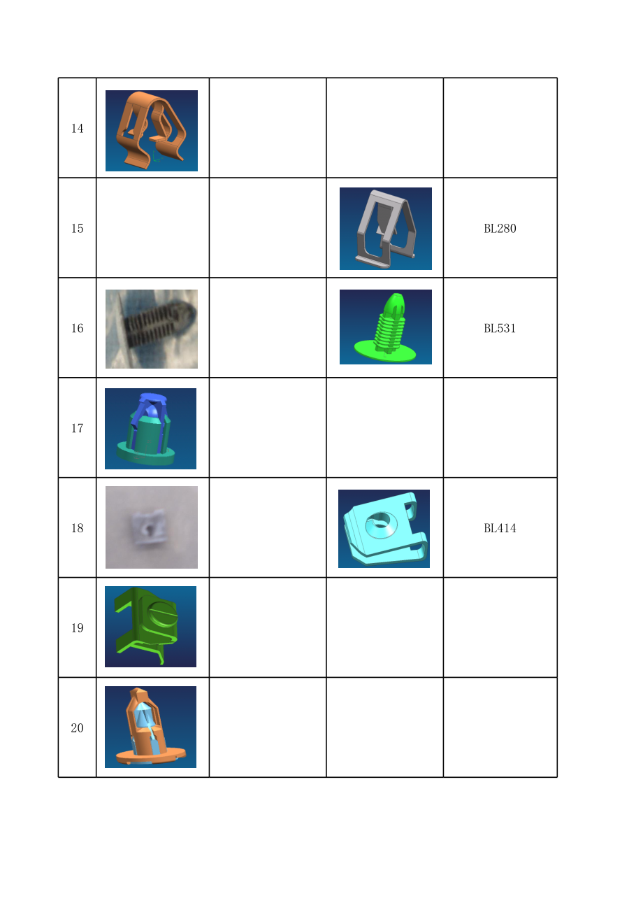 表格模板-内外饰卡扣统计表v22ch011CH0210724y08 精品.xls_第3页