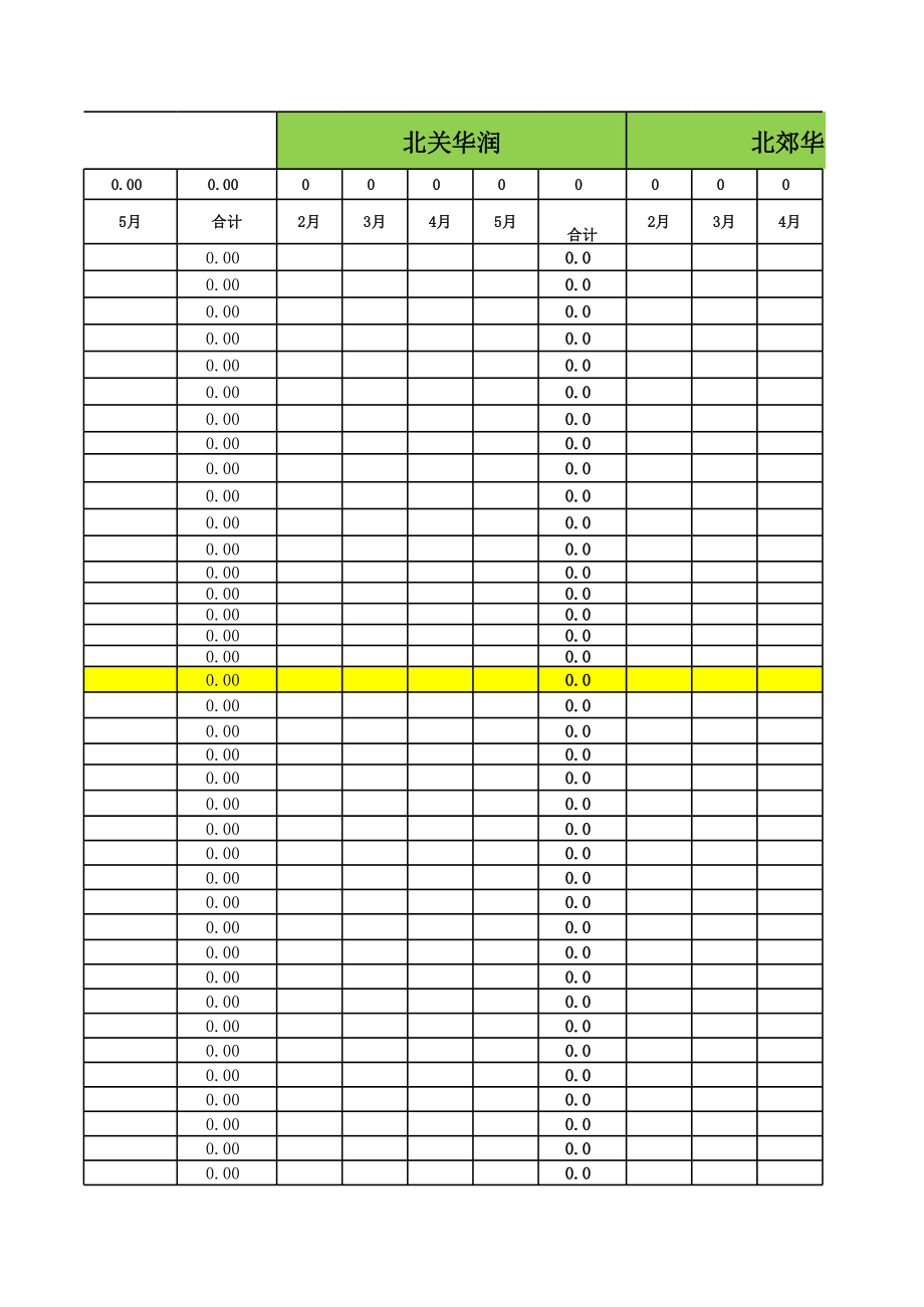 表格模板-大日期统计表模板新 精品.xls_第3页